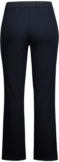 Ulla Popken Basic Mony Tapered Leg Stretch Pants Navy - Naisten farkut ja housut isot koot - 