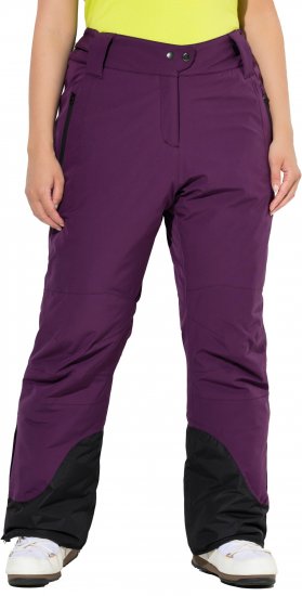 Ulla Popken HYPRAR Triple Function Ski Pants Grape Red - Naisten farkut ja housut isot koot - 