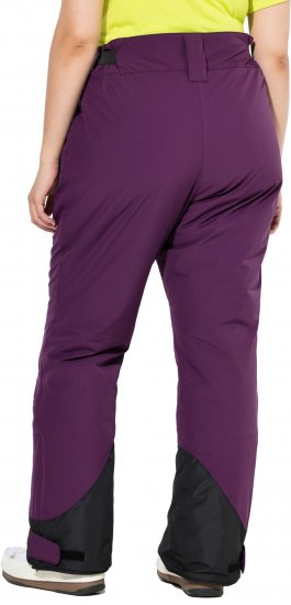 Ulla Popken HYPRAR Triple Function Ski Pants Grape Red - Naisten farkut ja housut isot koot - 
