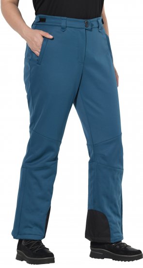 Ulla Popken Water Repellent Softshell Pants Dark Petrol - Farkut & Housut Isoissa Koissa – Plus Size - 