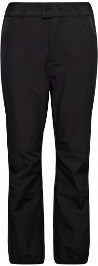 Ulla Popken Softshell Triple Function Fleece Lined Pants Black - Naisten farkut ja housut isot koot - 