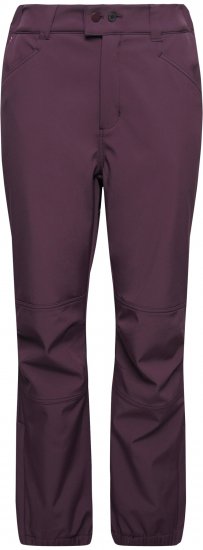 Ulla Popken Softshell Triple Function Fleece Lined Pants Dark Blackberry - Naisten farkut ja housut isot koot - 