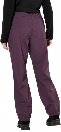 Ulla Popken Softshell Triple Function Fleece Lined Pants Dark Blackberry - Naisten farkut ja housut isot koot - 