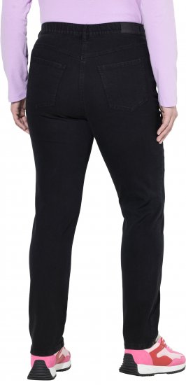 Ulla Popken Stretch Fit Jeans Black - Naisten farkut ja housut isot koot - 