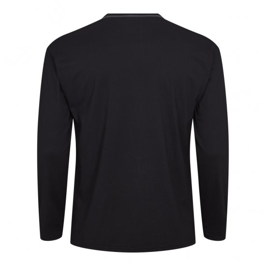 North Latitude Py Jersey O-Neck Long Sleeve Black - Isojen Miesten Pitkähihaiset T-paidat - Isojen Miesten Pitkähihaiset T-paidat
