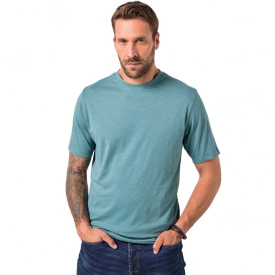JP1880 T-Shirt Short Sleeve Soft Jersey Turquoise - T-paidat - Isot T-paidat 2XL – 14XL