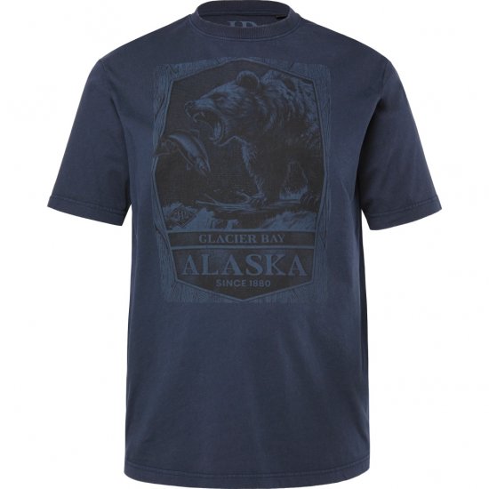 JP1880 T-Shirt Short Sleeve Alaska Navy - T-paidat - Isot T-paidat 2XL – 14XL