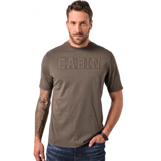 JP1880 T-Shirt Cabin Vintage Mocha - T-paidat - Isot T-paidat 2XL – 14XL