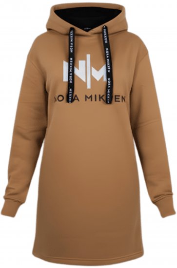 Nora Mikken KADRI WHITE Long Hoodie Camel - Hupparit ja collegepaidat - 
