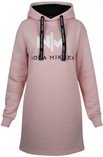 Nora Mikken KADRI WHITE Long Hoodie Pink - NAISTEN VAATTEET XS-XXL - 