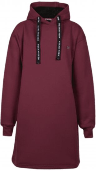 Nora Mikken KRISTINA Long Hoodie Burgundy - Hupparit ja collegepaidat - 