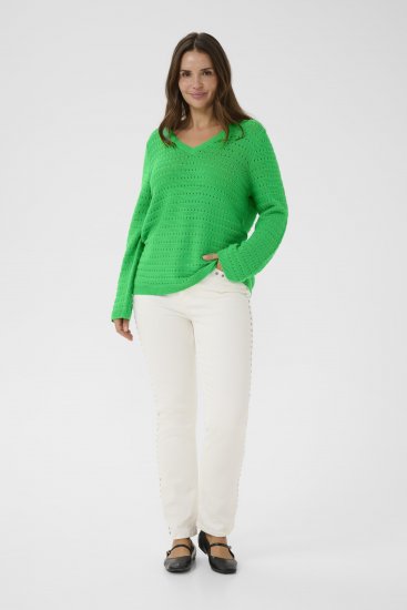 Kaffe Curve Metty Pullover Bright Green - Neulepaidat - 