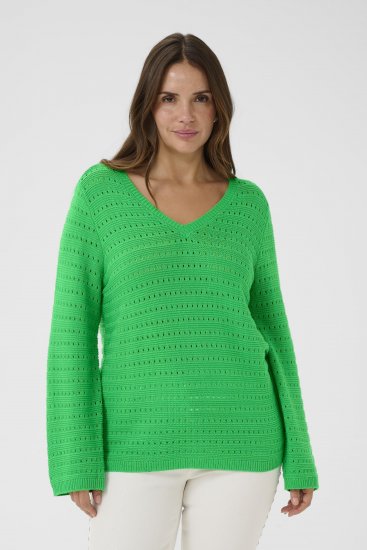 Kaffe Curve Metty Pullover Bright Green - Neulepaidat - 