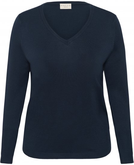 Kaffe Curve Lizzy Long Sleeve Pullover Midnight Marine - Neulepaidat - 