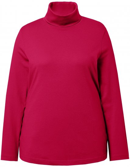 Ulla Popken Basic Long Sleeve Slim Fit Turtleneck Red - Hupparit ja collegepaidat - 