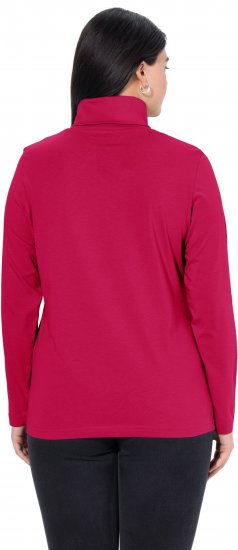 Ulla Popken Basic Long Sleeve Slim Fit Turtleneck Red - Hupparit ja collegepaidat - 