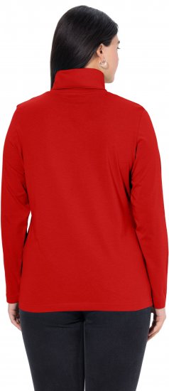 Ulla Popken Basic Long Sleeve Slim Fit Turtleneck Dark Berry - Hupparit ja collegepaidat - 