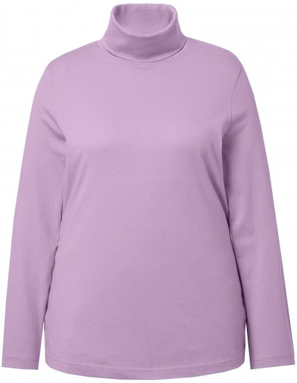 Ulla Popken Basic Long Sleeve Slim Fit Turtleneck Lavender - Hupparit ja collegepaidat - 