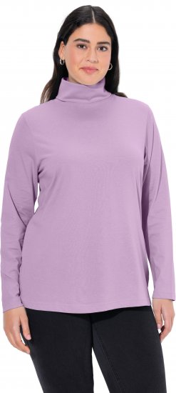 Ulla Popken Basic Long Sleeve Slim Fit Turtleneck Lavender - Hupparit ja collegepaidat - 