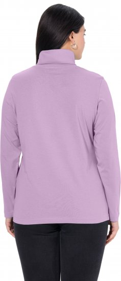 Ulla Popken Basic Long Sleeve Slim Fit Turtleneck Lavender - Hupparit ja collegepaidat - 