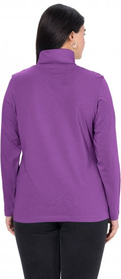 Ulla Popken Basic Long Sleeve Slim Fit Turtleneck Purple - Hupparit ja collegepaidat - 