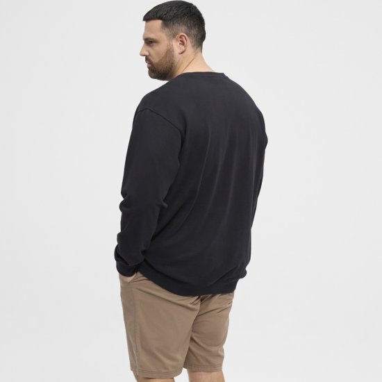 North Latitude Sweatshirt Black - Hupparit ja collegepaidat - Miesten hupparit ja collegepaidat isot koot