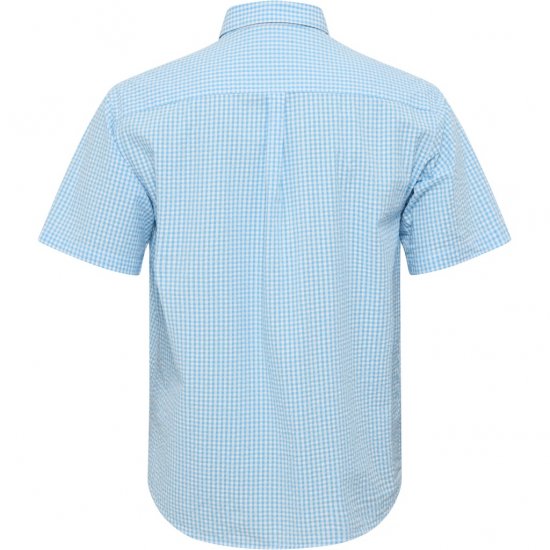 North Latitude Shirt Short Sleeve Turquoise - Kauluspaidat - Miesten isot kauluspaidat 2XL – 8XL