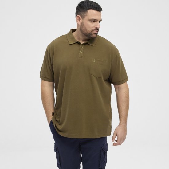 North Latitude Polo Pique Short Sleeve Green - Pikeepaidat - Miesten isot pikeepaidat