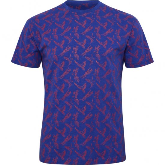 North Latitude T-Shirt Printed Allover Blue - T-paidat - Isot T-paidat 2XL – 14XL