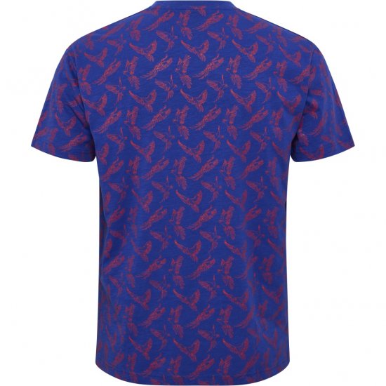 North Latitude T-Shirt Printed Allover Blue - T-paidat - Isot T-paidat 2XL – 14XL