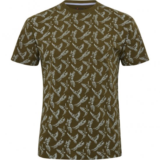 North Latitude T-shirt Allover Printed Green - T-paidat - Isot T-paidat 2XL – 14XL