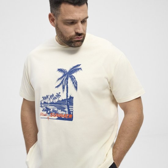 North Latitude T-Shirt Printed Off-White - T-paidat - Isot T-paidat 2XL – 14XL