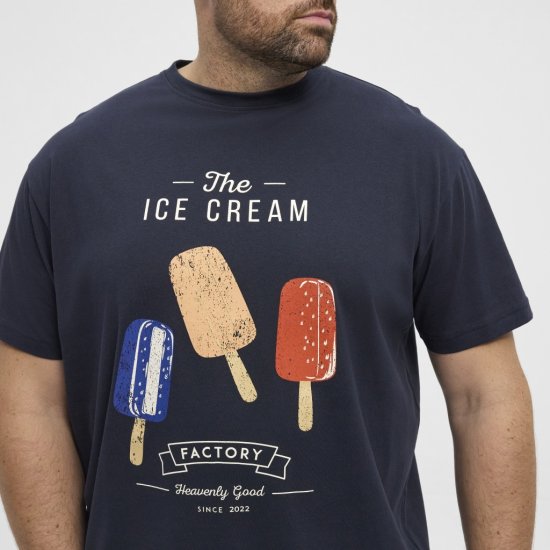 North Latitude T-Shirt Ice Cream Navy - T-paidat - Isot T-paidat 2XL – 14XL