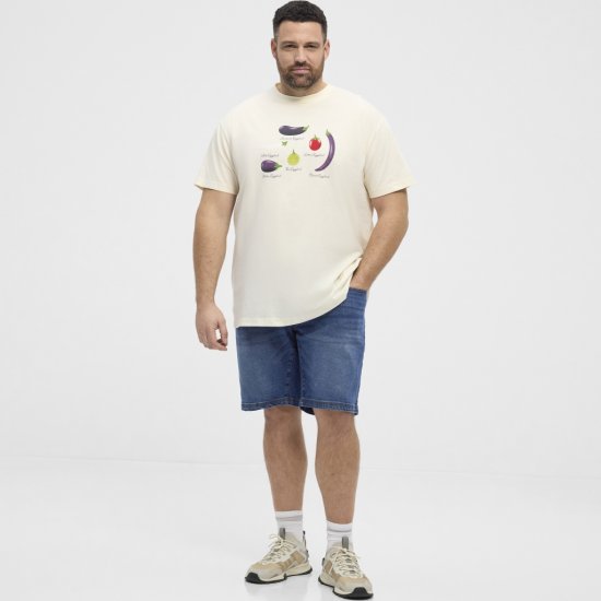 North Latitude T-Shirt Eggplant Off-White - T-paidat - Isot T-paidat 2XL – 14XL