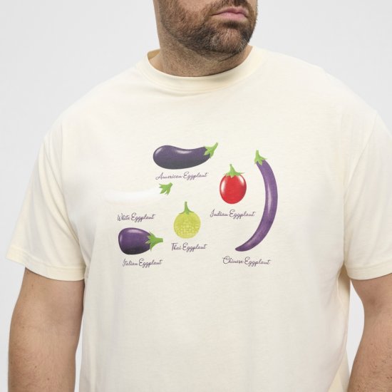 North Latitude T-Shirt Eggplant Off-White - T-paidat - Isot T-paidat 2XL – 14XL