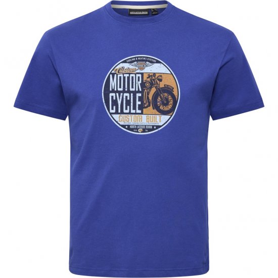North Latitude T-shirt Motorcycle Blue - T-paidat - Isot T-paidat 2XL – 14XL