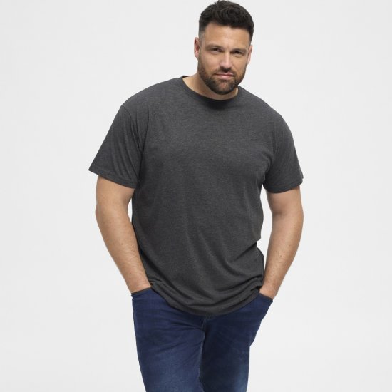 North Latitude T-Shirt 2-Pack Dark Grey Melange - T-paidat - Isot T-paidat 2XL – 14XL