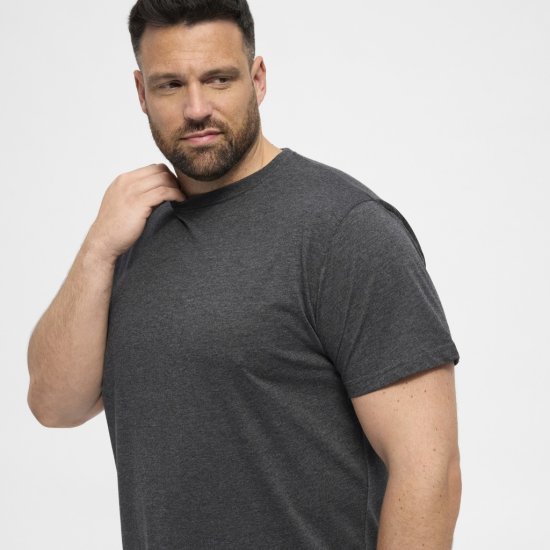 North Latitude T-Shirt 2-Pack Dark Grey Melange - T-paidat - Isot T-paidat 2XL – 14XL