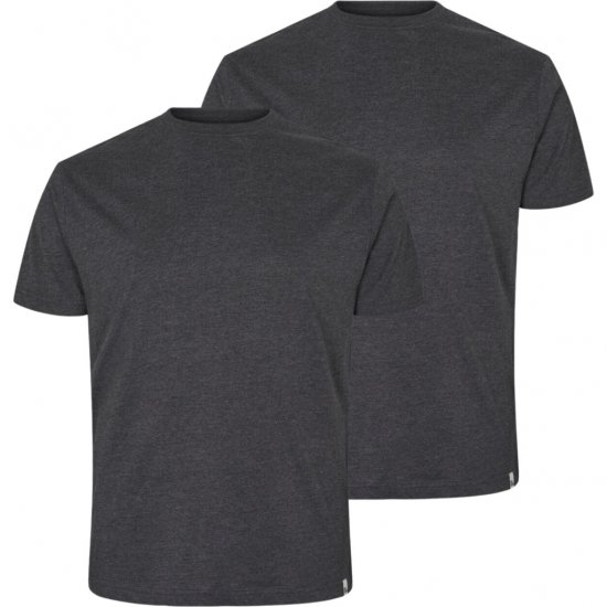 North Latitude T-Shirt 2-Pack Dark Grey Melange - T-paidat - Isot T-paidat 2XL – 14XL