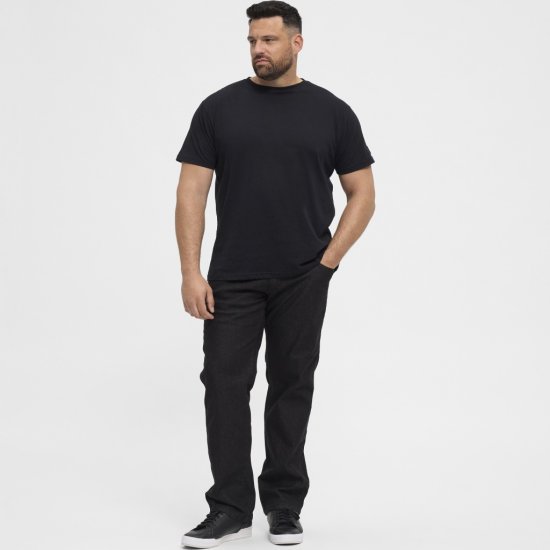 North Latitude Jeans Mick Black Stone Wash - Farkut ja housut - Miesten isot farkut ja isot housut W40-W70