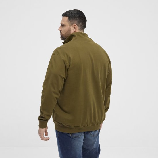 North Latitude Sweatshirt Half-Zip Green - Hupparit ja collegepaidat - Miesten hupparit ja collegepaidat isot koot