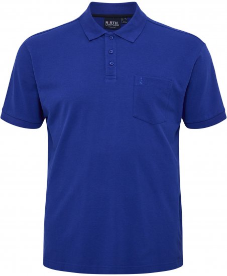 North Latitude Polo Pique Short Sleeve Cobalt Blue - Pikeepaidat - Miesten isot pikeepaidat