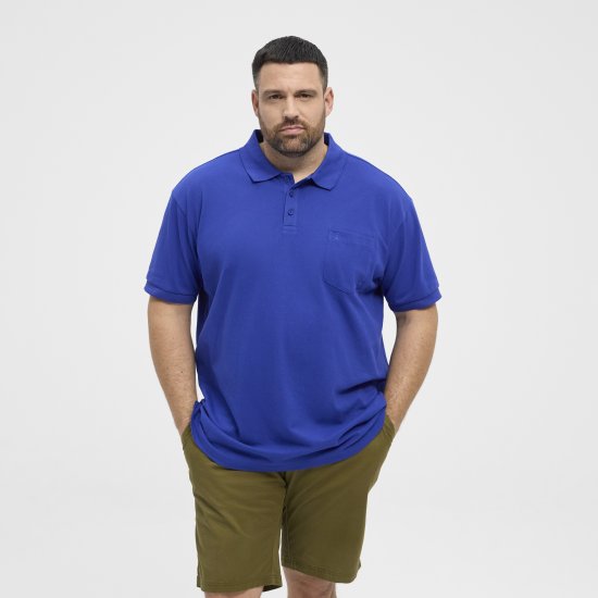 North Latitude Polo Pique Short Sleeve Cobalt Blue - Pikeepaidat - Miesten isot pikeepaidat