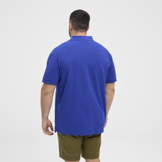 North Latitude Polo Pique Short Sleeve Cobalt Blue - Pikeepaidat - Miesten isot pikeepaidat