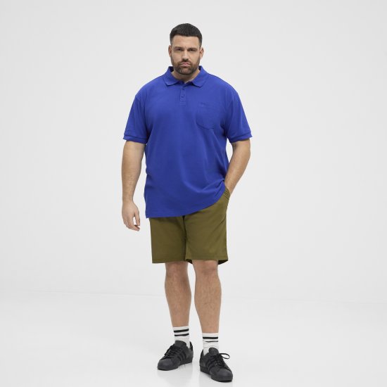 North Latitude Polo Pique Short Sleeve Cobalt Blue - Pikeepaidat - Miesten isot pikeepaidat