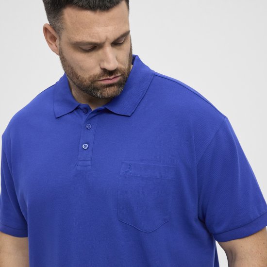North Latitude Polo Pique Short Sleeve Cobalt Blue - Pikeepaidat - Miesten isot pikeepaidat