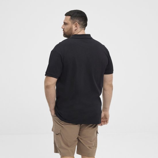 North Latitude Polo Pique Short Sleeve Black - Pikeepaidat - Miesten isot pikeepaidat