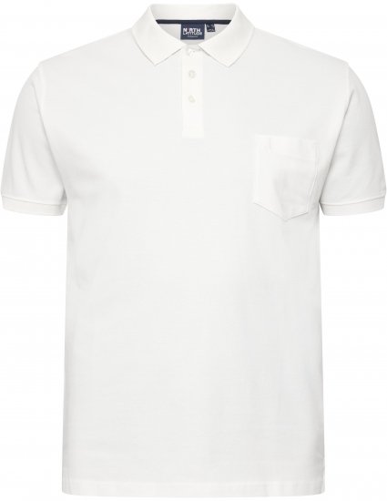 North Latitude Polo Short Sleeve White - Pikeepaidat - Miesten isot pikeepaidat
