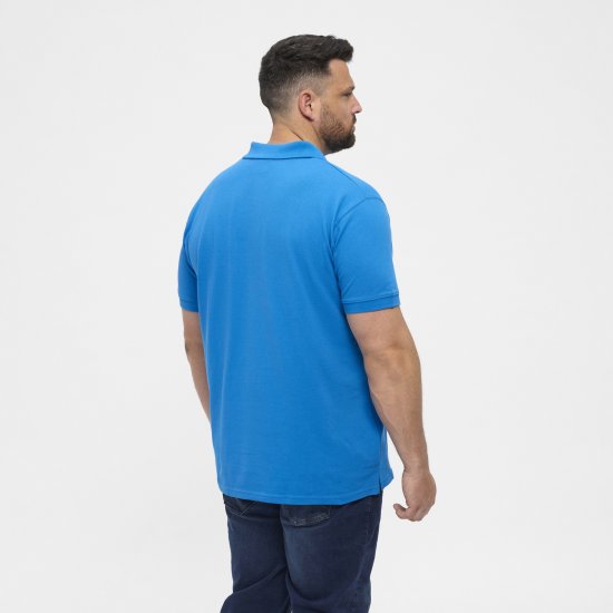 North Latitude Polo Short Sleeve Blue - Pikeepaidat - Miesten isot pikeepaidat
