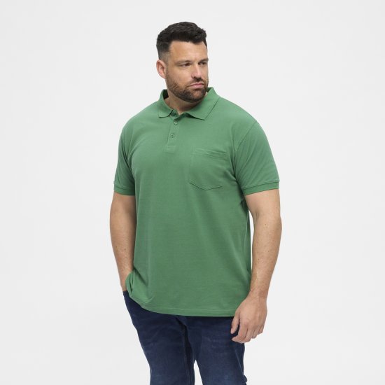 North Latitude Polo Short Sleeve Green - Pikeepaidat - Miesten isot pikeepaidat